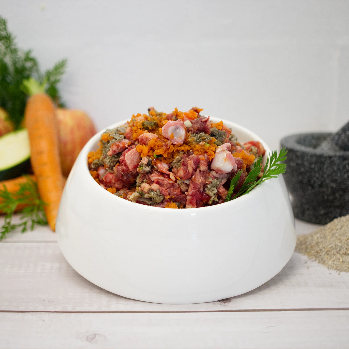 Bunter Rinder Knorpel Mix mit Gemüse