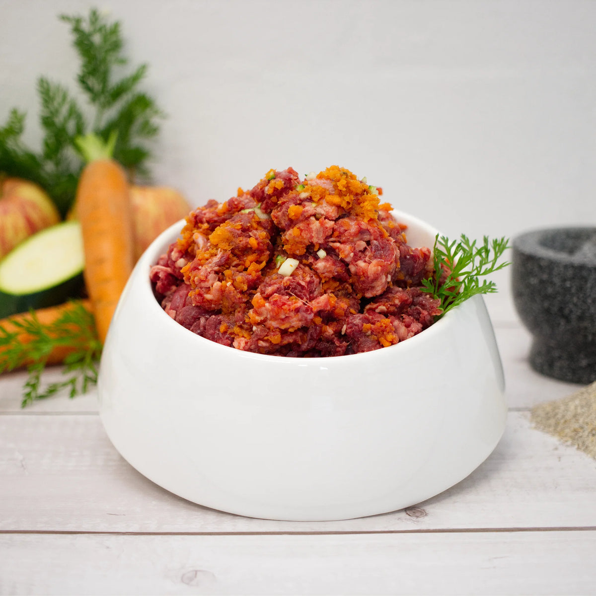 Roter Rinder Fleisch Mix mit Gemüse
